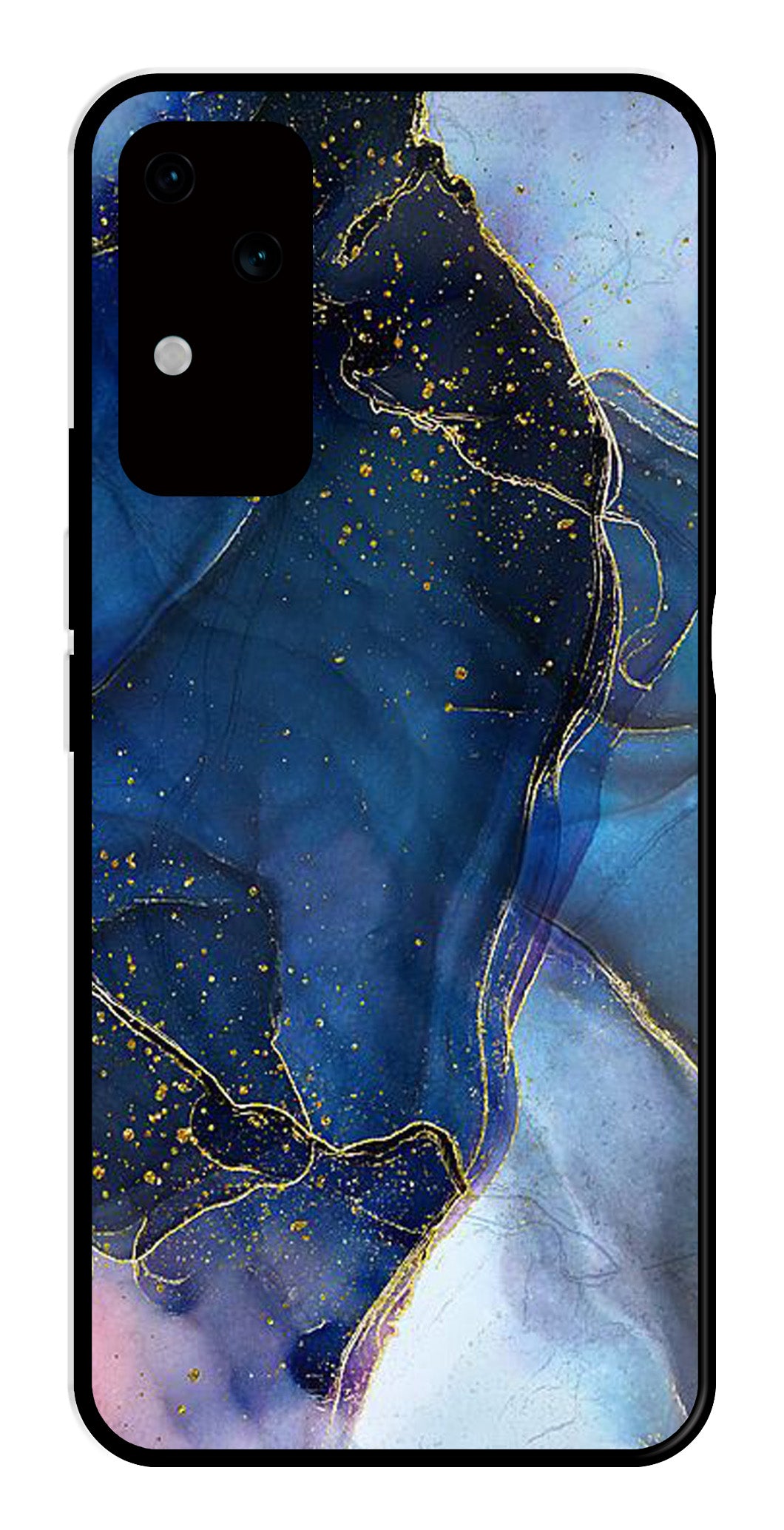 Blue Marble Metal Mobile Case for Vivo S18 5G   (Design No -34)