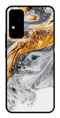 Marble Pattern Metal Mobile Case for Vivo S18 5G   (Design No -36)