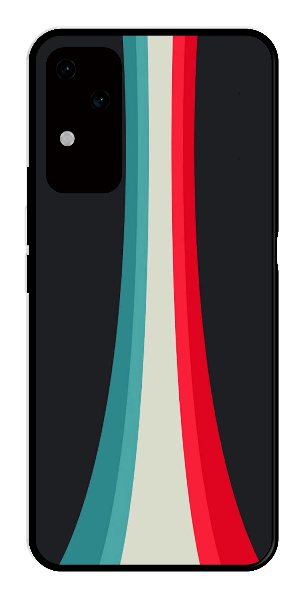 Modern Art Colorful Metal Mobile Case for Vivo S18 5G   (Design No -48)