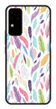 Colorful Feathers Metal Mobile Case for Vivo V30 Pro 5G   (Design No -06)