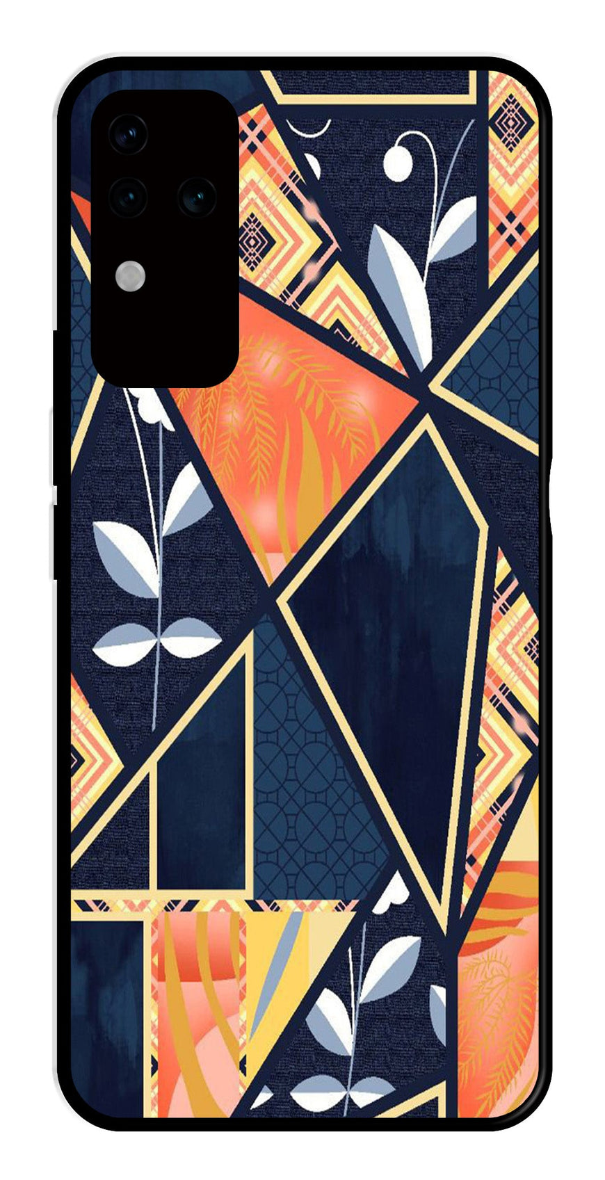 Marble Design Metal Mobile Case for Vivo V30 Pro 5G   (Design No -07)