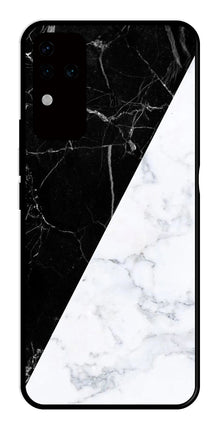 Black White Marble Design Metal Mobile Case for Vivo V30 Pro 5G