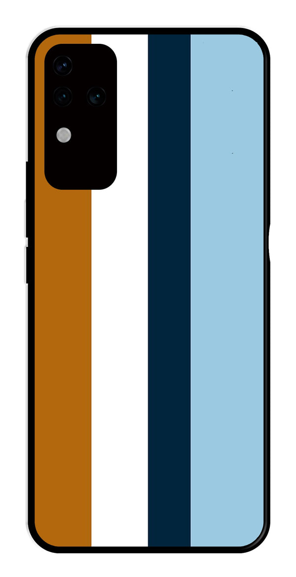 MultiColor Pattern Metal Mobile Case for Vivo V30 Pro 5G   (Design No -17)