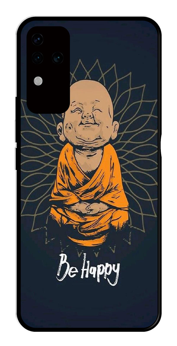 Be Happy Metal Mobile Case for Vivo V30 Pro 5G   (Design No -27)