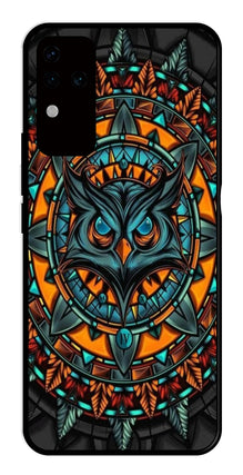 Owl Pattern Metal Mobile Case for Vivo V30 Pro 5G