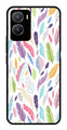 Colorful Feathers Metal Mobile Case for Vivo Y28 5G   (Design No -06)