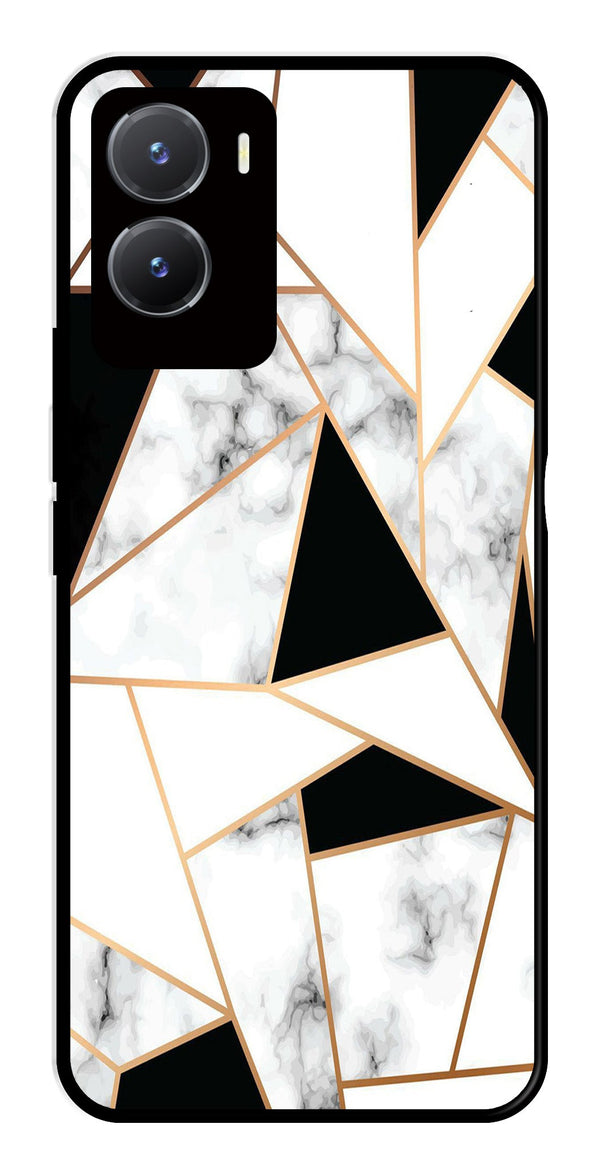 Marble Design2 Metal Mobile Case for Vivo Y28 5G   (Design No -08)