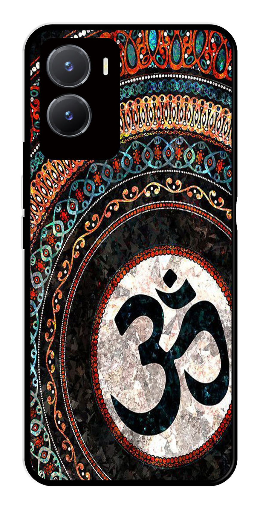 Oum Design Metal Mobile Case for Vivo Y28 5G   (Design No -15)