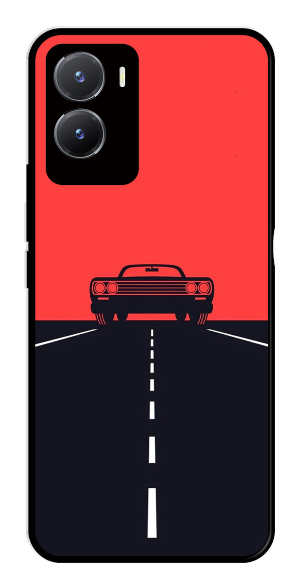 Car Lover Metal Mobile Case for Vivo Y28 5G   (Design No -21)