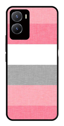 Pink Pattern Metal Mobile Case for Vivo Y28 5G