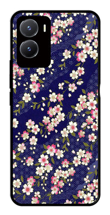 Flower Design Metal Mobile Case for Vivo Y28 5G