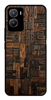 Alphabets Metal Mobile Case for Vivo Y28 5G