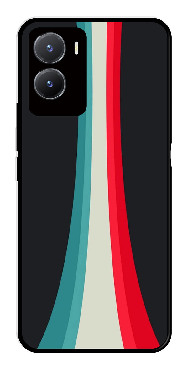 Modern Art Colorful Metal Mobile Case for Vivo Y28 5G   (Design No -48)