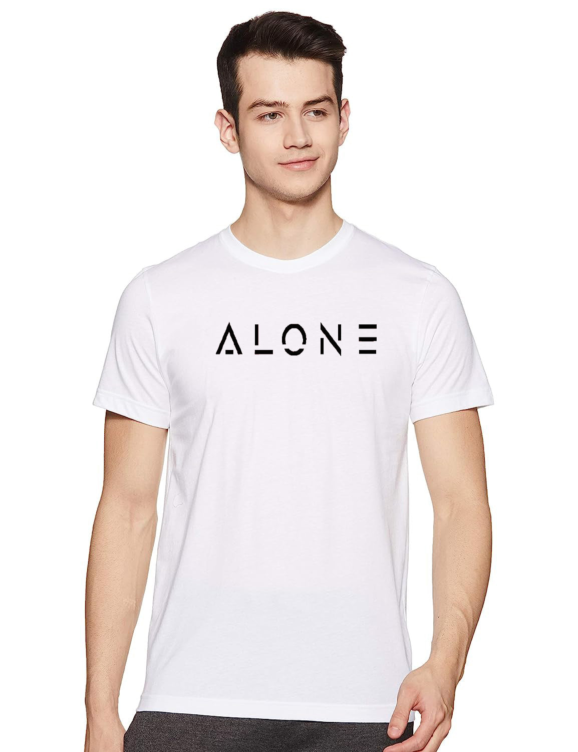 TheStyleO Cotton Half Sleeve Alone Tees| T-Shirt