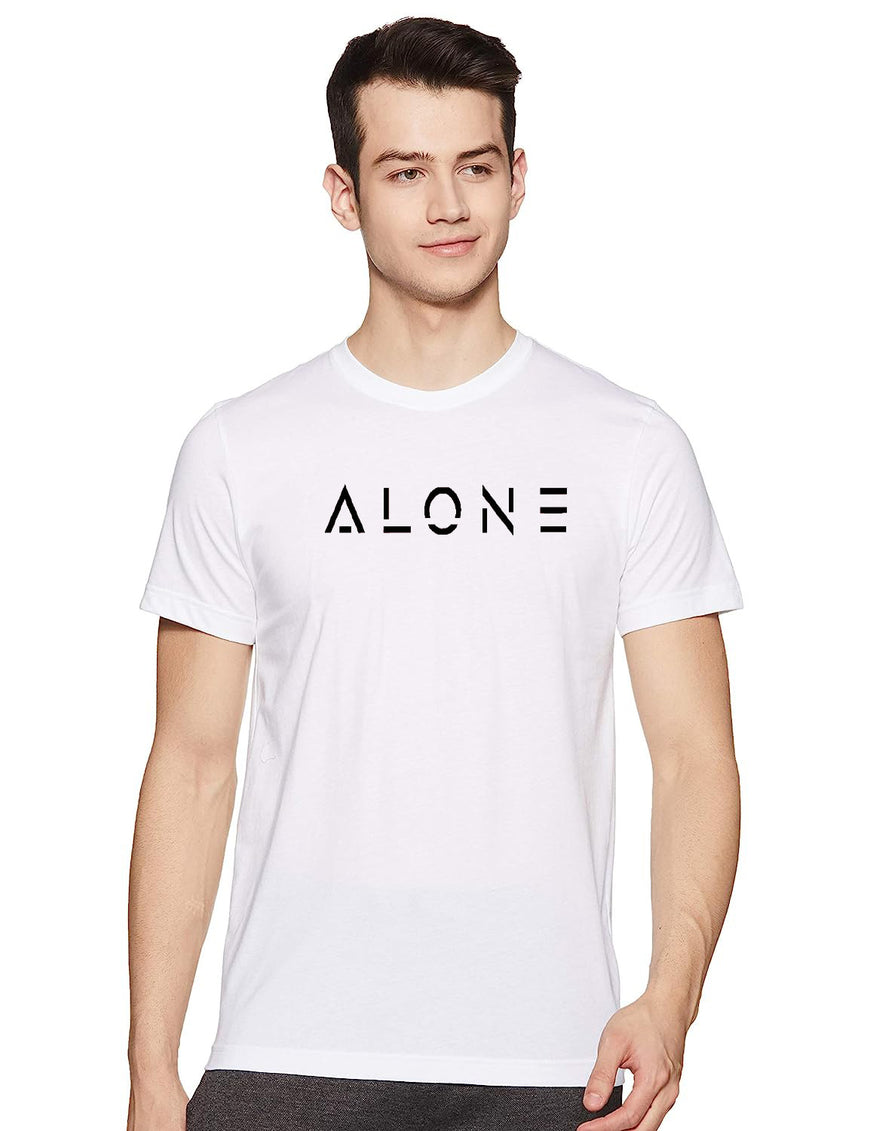 TheStyleO Cotton Half Sleeve Alone Tees| T-Shirt
