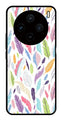 Colorful Feathers Metal Mobile Case for Vivo X100 5G   (Design No -06)