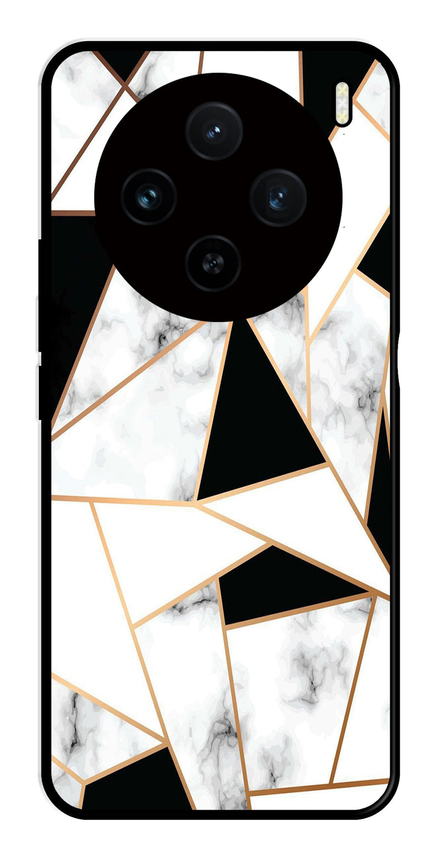 Marble Design2 Metal Mobile Case for Vivo X100 5G   (Design No -08)