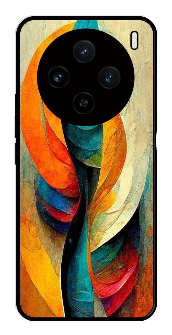 Modern Art Metal Mobile Case for Vivo X100 5G   (Design No -11)