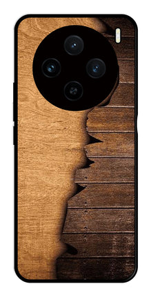 Wooden Design Metal Mobile Case for Vivo X100 5G