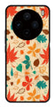 Leafs Design Metal Mobile Case for Vivo X100 5G   (Design No -14)