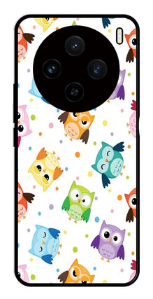 Owls Pattern Metal Mobile Case for Vivo X100 5G