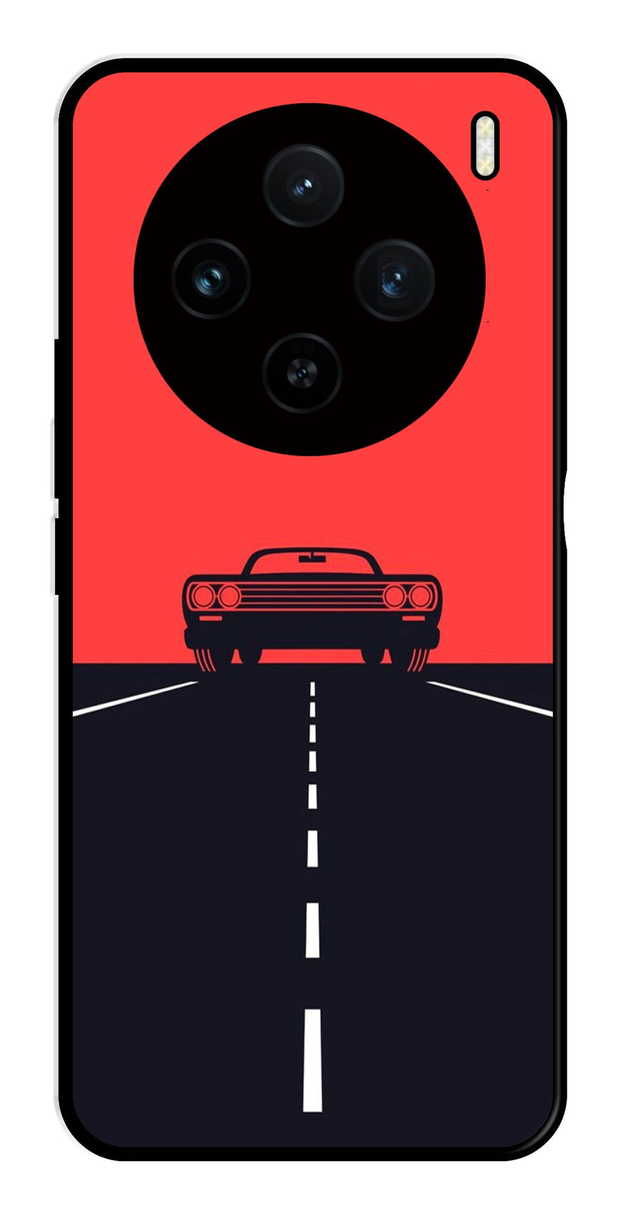 Car Lover Metal Mobile Case for Vivo X100 5G   (Design No -21)