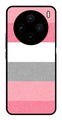 Pink Pattern Metal Mobile Case for Vivo X100 5G   (Design No -23)