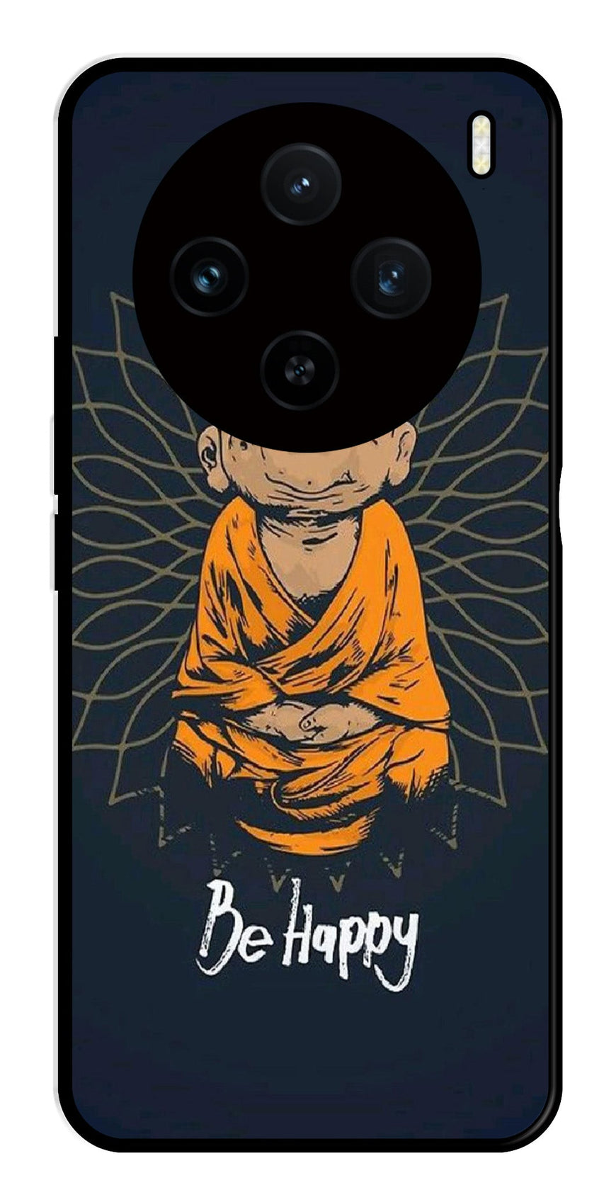 Be Happy Metal Mobile Case for Vivo X100 5G   (Design No -27)