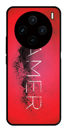 Gamer Pattern Metal Mobile Case for Vivo X100 5G