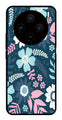 Flower Leaves Design Metal Mobile Case for Vivo X100 5G   (Design No -50)