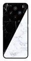 Black White Marble Design Metal Mobile Case for Vivo X100 Pro 5G   (Design No -09)