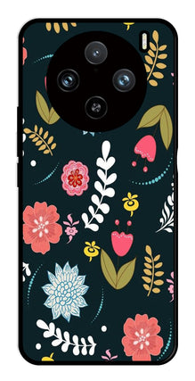 Floral Pattern2 Metal Mobile Case for Vivo X100 Pro 5G