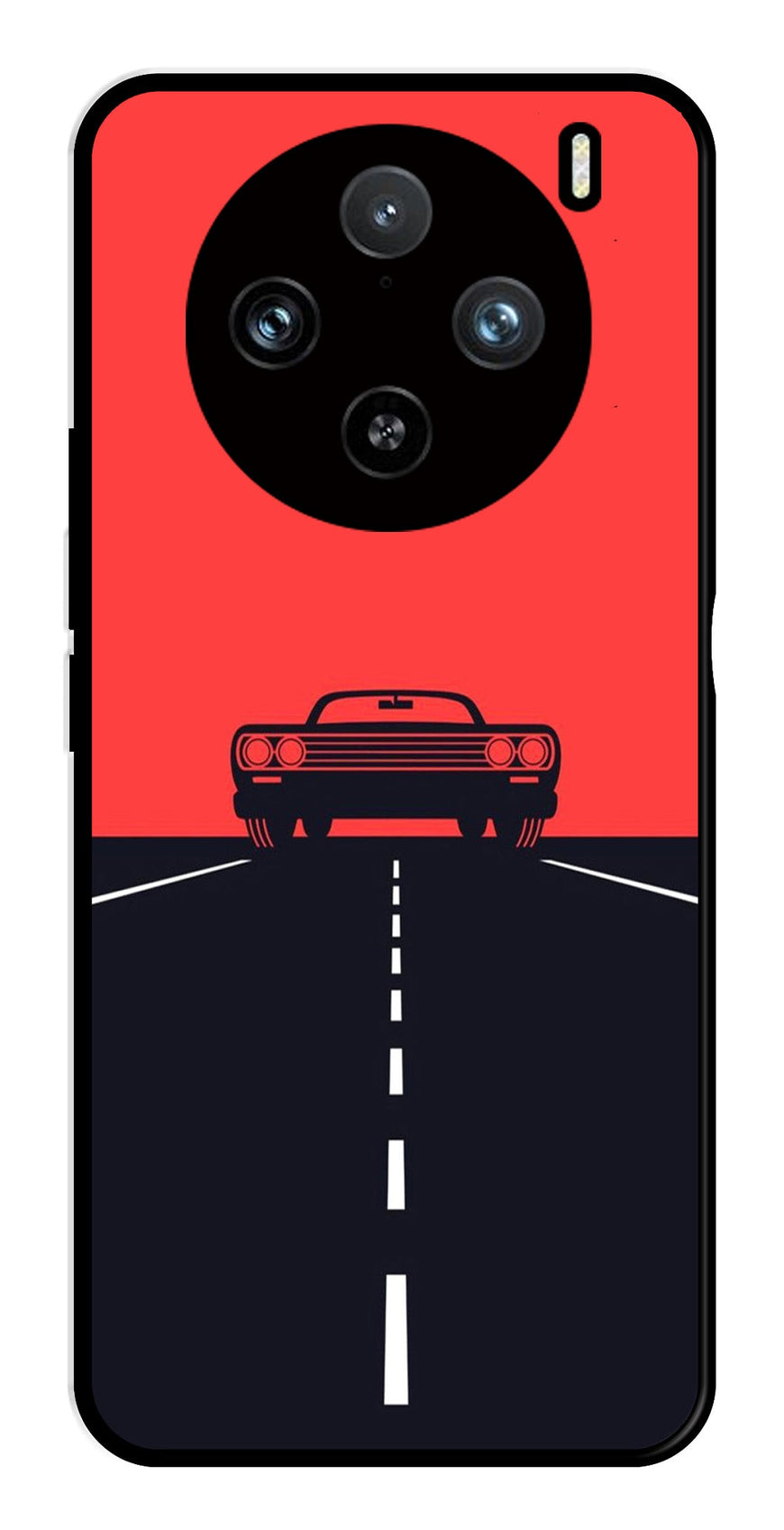 Car Lover Metal Mobile Case for Vivo X100 Pro 5G   (Design No -21)