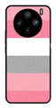 Pink Pattern Metal Mobile Case for Vivo X100 Pro 5G   (Design No -23)