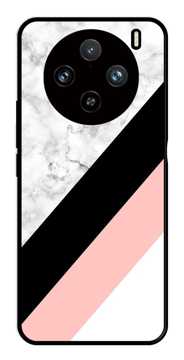 Marble Design Metal Mobile Case for Vivo X100 Pro 5G   (Design No -24)