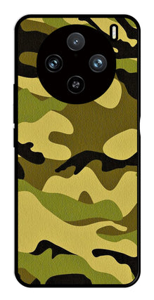Army Pattern Metal Mobile Case for Vivo X100 Pro 5G