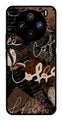 Coffee Pattern Metal Mobile Case for Vivo X100 Pro 5G   (Design No -37)
