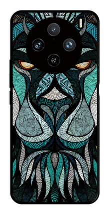 Lion Pattern Metal Mobile Case for Vivo X100 Pro 5G