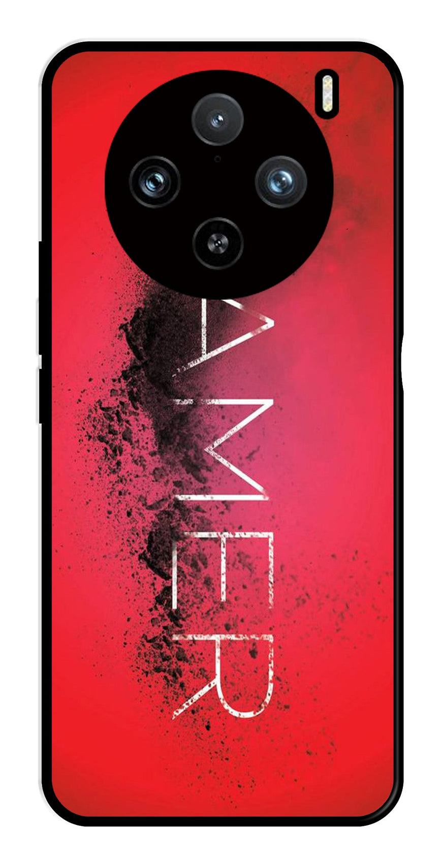 Gamer Pattern Metal Mobile Case for Vivo X100 Pro 5G   (Design No -41)