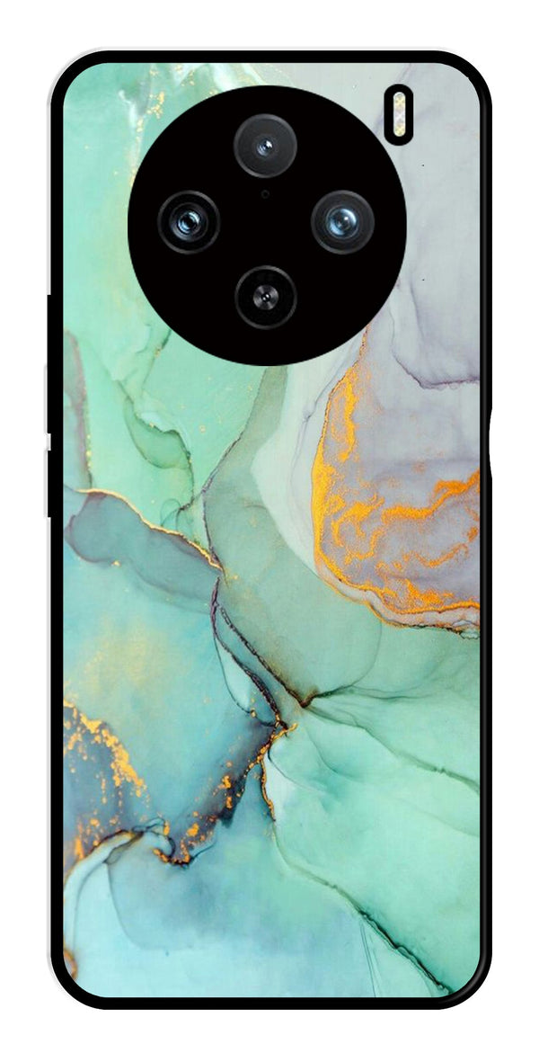 Marble Design Metal Mobile Case for Vivo X100 Pro 5G   (Design No -46)