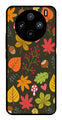 Leaves Design Metal Mobile Case for Vivo X100 Pro 5G   (Design No -51)