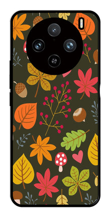Leaves Design Metal Mobile Case for Vivo X100 Pro 5G