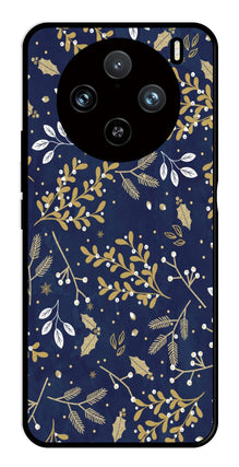 Floral Pattern  Metal Mobile Case for Vivo X100 Pro 5G