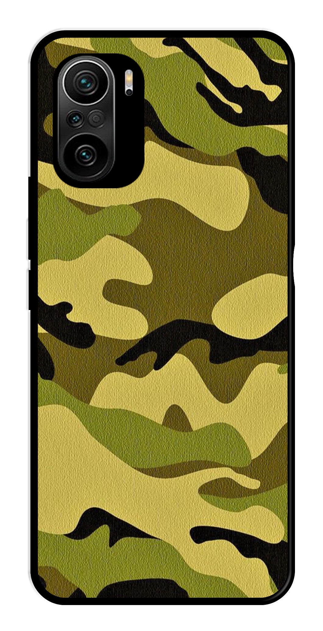 Army Pattern Metal Mobile Case for Xiaomi 11X Pro   (Design No -35)