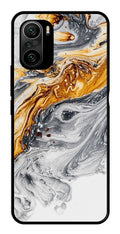 Marble Pattern Metal Mobile Case for Xiaomi 11X Pro   (Design No -36)