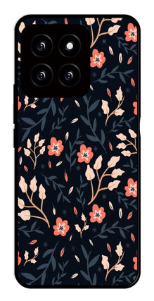 Floral Pattern Metal Mobile Case for Xiaomi 14 5G