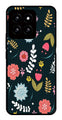 Floral Pattern2 Metal Mobile Case for Xiaomi 14 5G   (Design No -12)