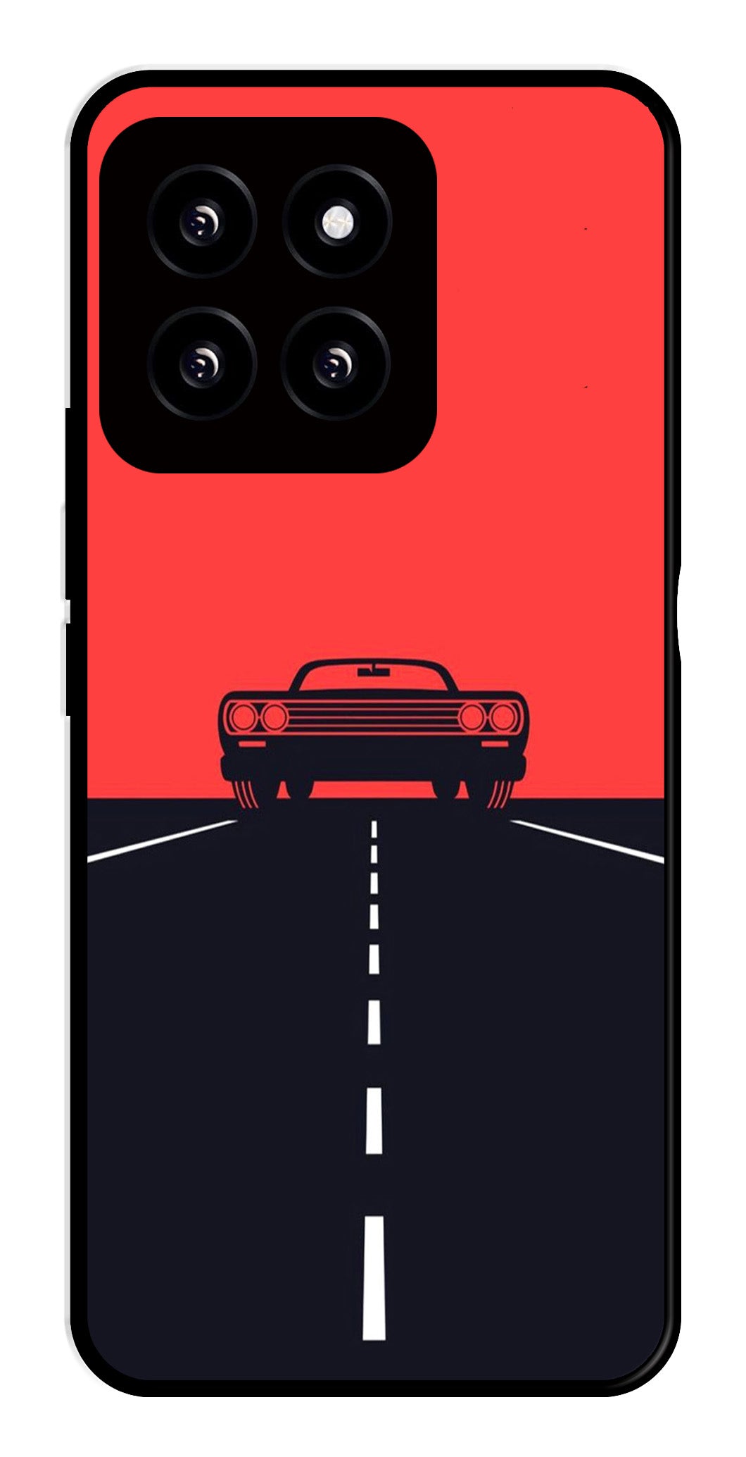 Car Lover Metal Mobile Case for Xiaomi 14 5G   (Design No -21)