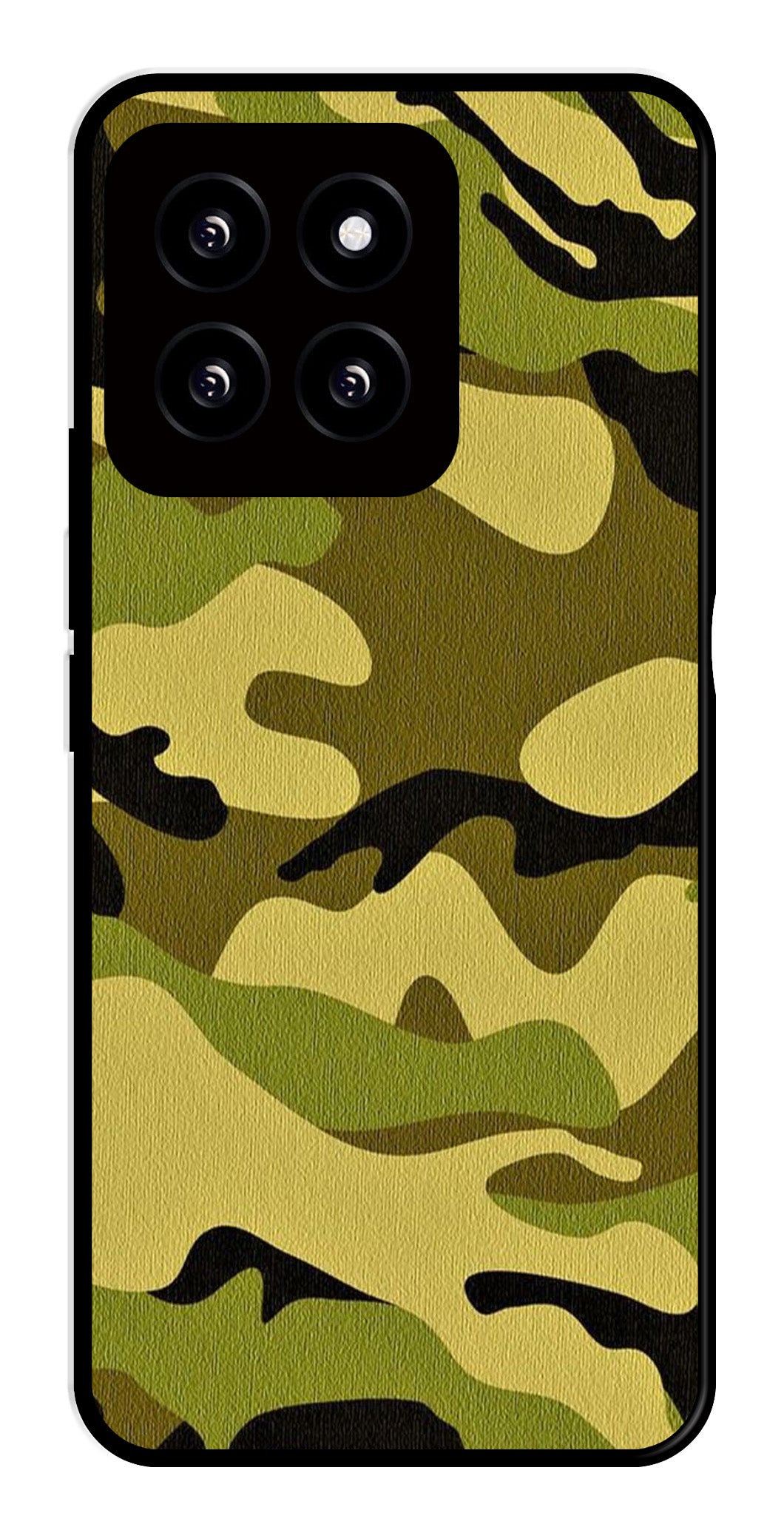 Army Pattern Metal Mobile Case for Xiaomi 14 5G   (Design No -35)