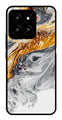 Marble Pattern Metal Mobile Case for Xiaomi 14 5G   (Design No -36)